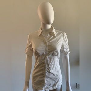 Guess Classic Button Down Top in White